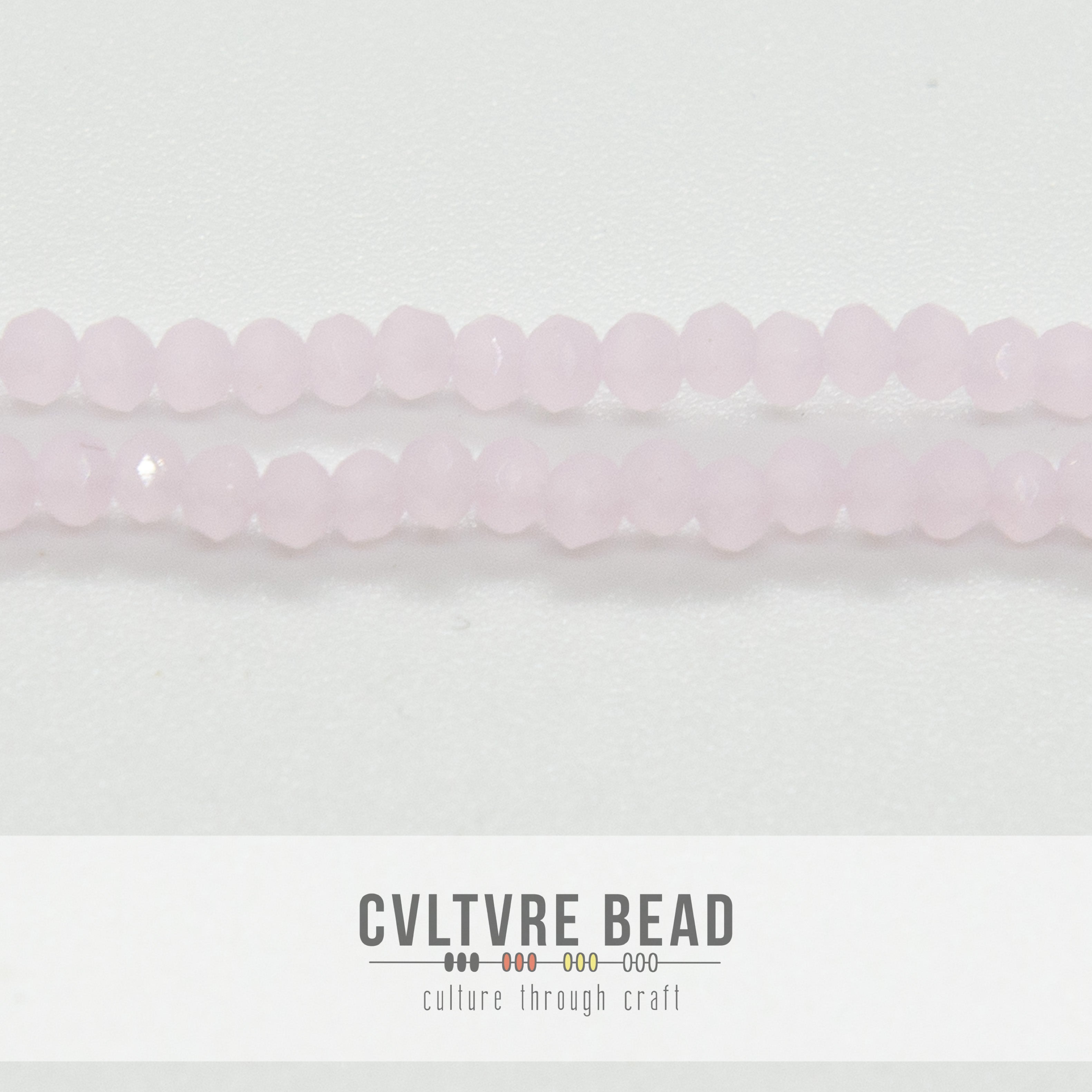 Crystal Lane Rondelle - 1.5x2.5mm -  Op. Pink